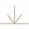 Ekena Millwork Saratoga Smooth Timber Gable Bracket, Douglas Fir, 108"W x 72"H x 1 1/2"D x 3 1/2"F, 16/12 Pitch GBW108X72X0204SAR00SDF - alternate 1
